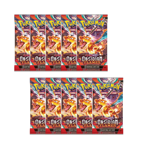 LIVE Obsidian Flames Booster Packs x 10